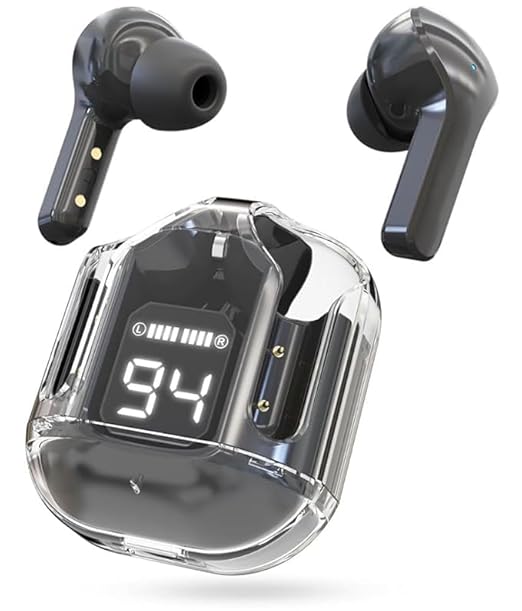 Wireless Headphones, LED Battery Display